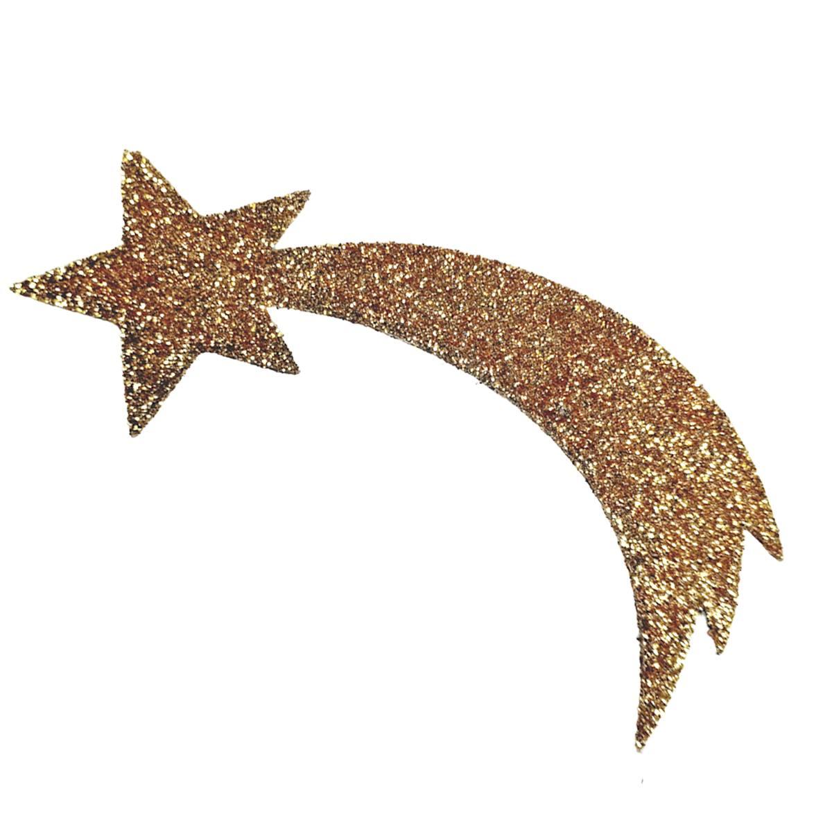 Stella presepe cometa oro glitter
