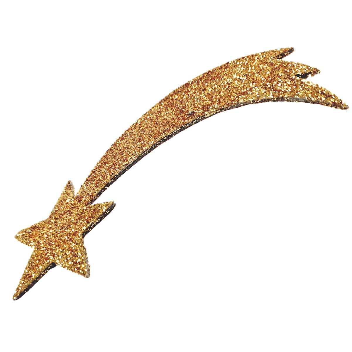 Stella presepe cometa oro glitter