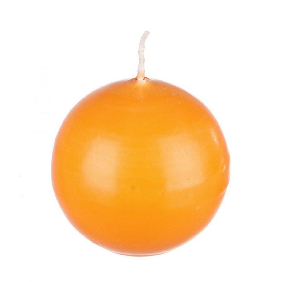 Candela sfera arancione