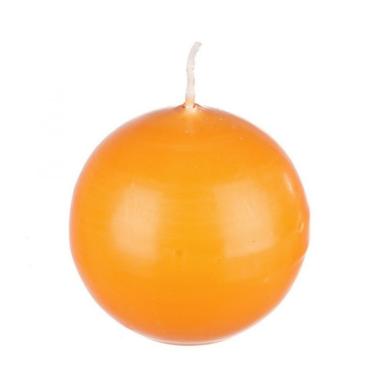 Candela sfera arancione