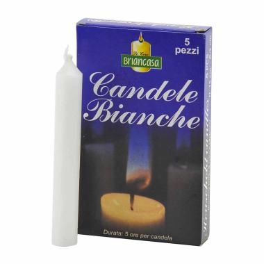 Candela bianca classica Set 5 pz