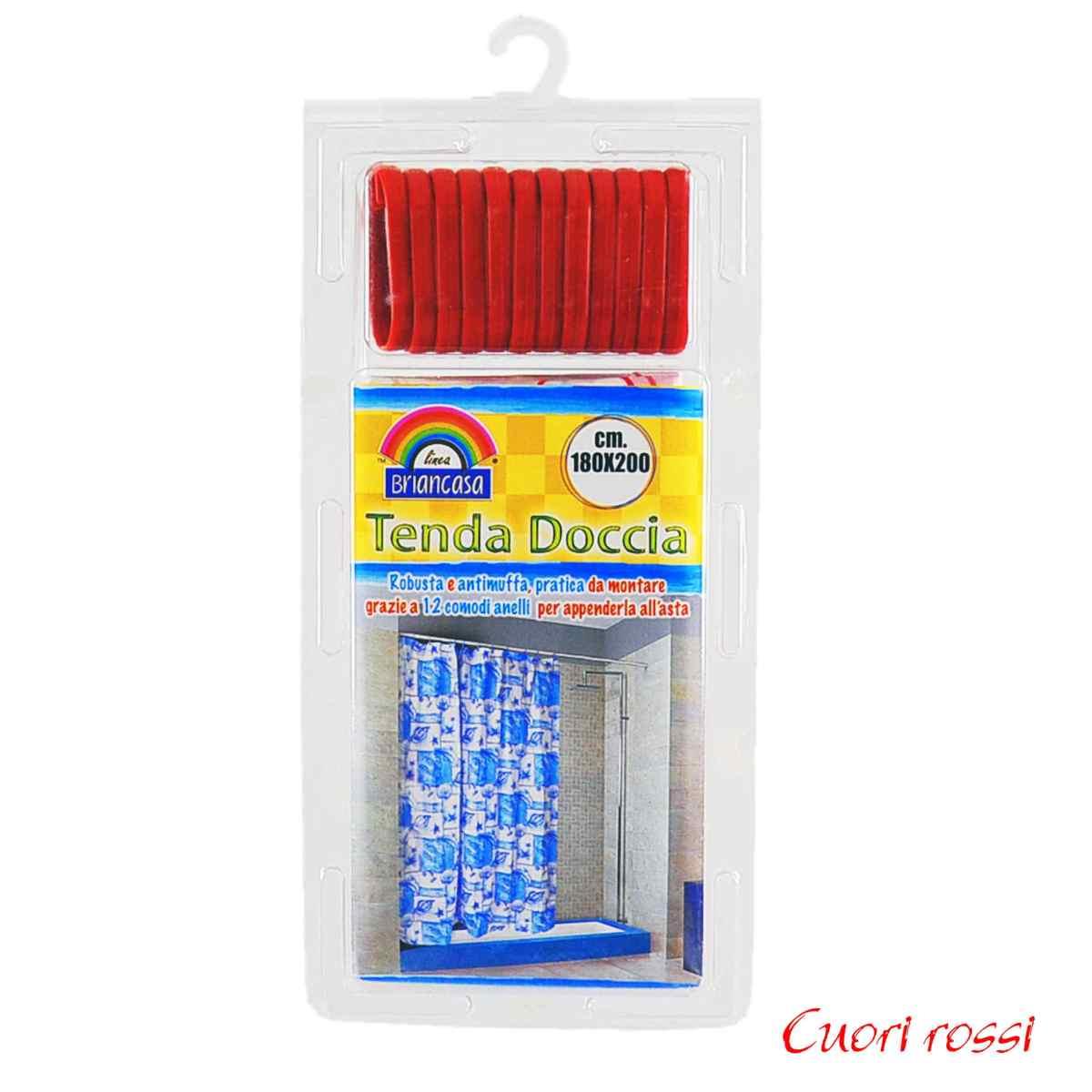 Tenda Doccia 180xH200 con 12 Anelli Disponibile 4 Modelli | M2 Store