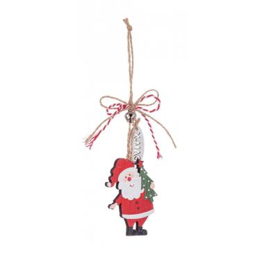 Babbo natale legno 8 x 5 cm