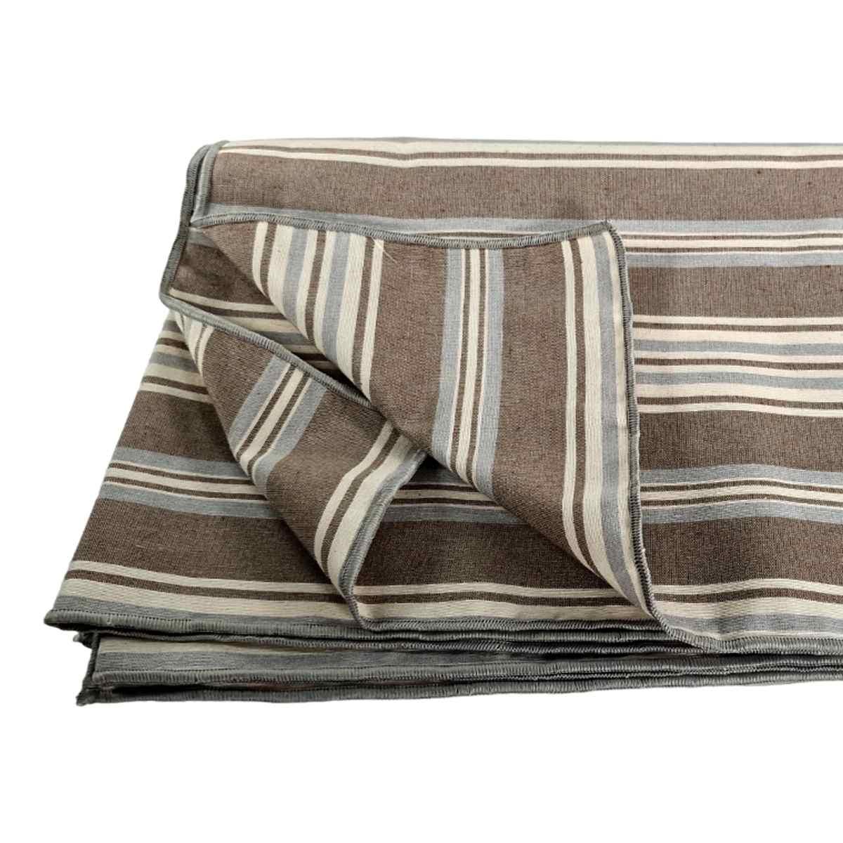 Runner teflon antimacchia rayur righe azzurro 50 x 140 cm