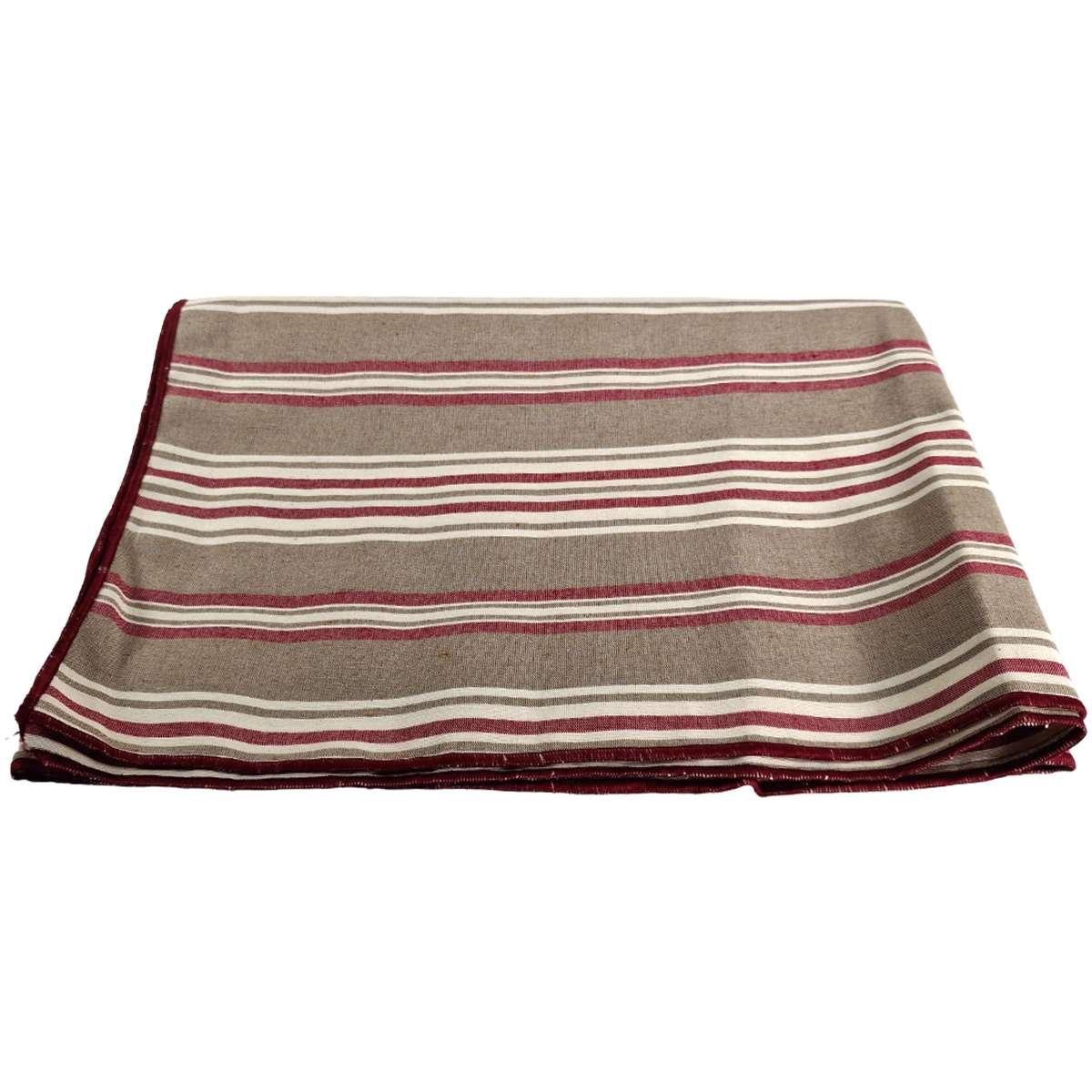 Runner teflon antimacchia rayur righe rosso 50 x 140 cm