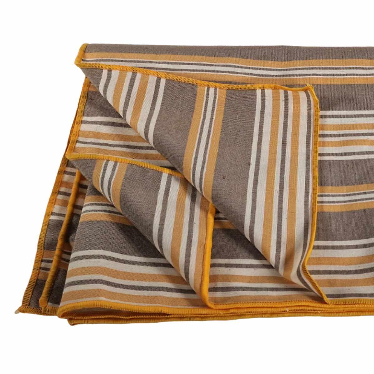 Runner teflon antimacchia rayur righe giallo 50 x 140 cm