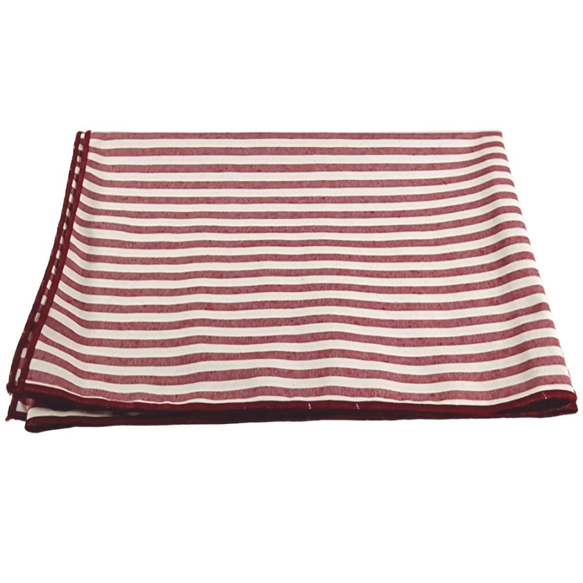 Runner teflon antimacchia rayur righe rosso 50 x 140 cm
