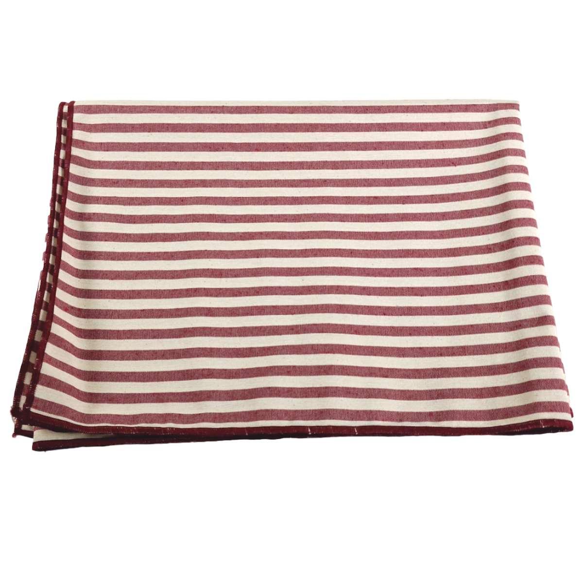 Runner teflon antimacchia rayur righe rosso 50 x 140 cm