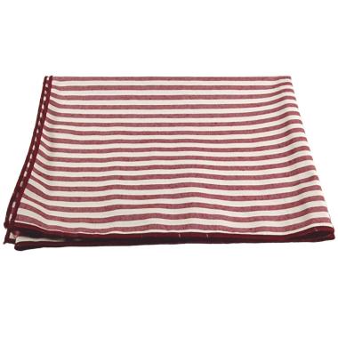 Runner teflon antimacchia rayur righe rosso 50 x 140 cm