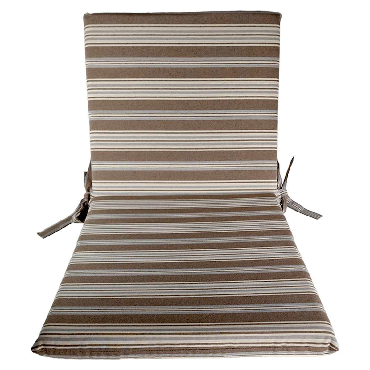 Cuscino sdraia rayur teflon righe azzurro 95 x 45 x 5 cm