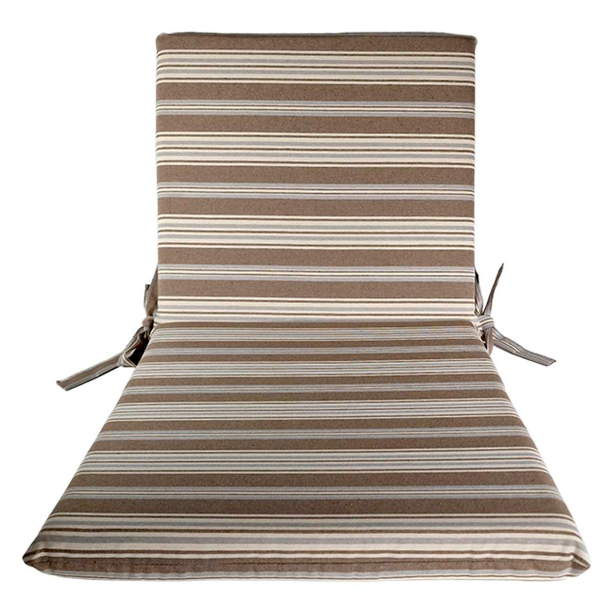 Cuscino sdraia rayur teflon righe azzurro 95 x 45 x 5 cm
