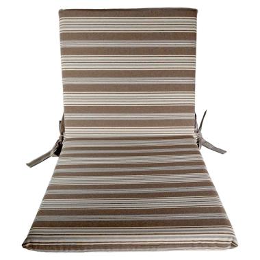 Cuscino sdraia rayur teflon righe azzurro 95 x 45 x 5 cm