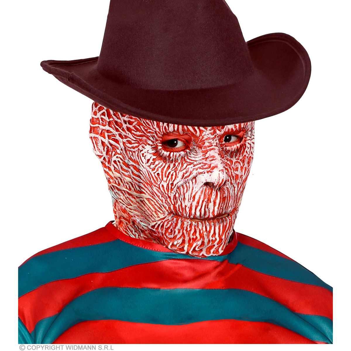 Maschera viso lattice effetto bruciato freddy