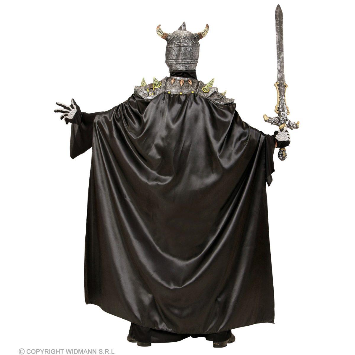 Mantello nero maschera teschio