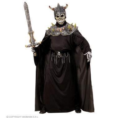 Mantello nero maschera teschio
