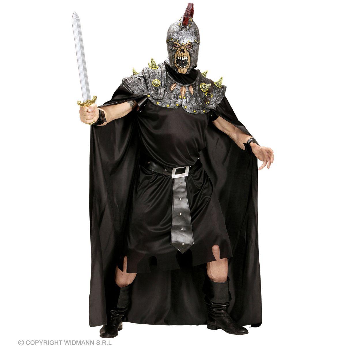 Mantello nero maschera teschio centurione romano