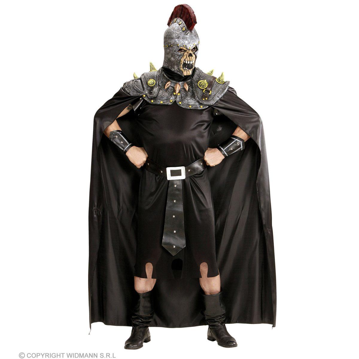 Mantello nero maschera teschio centurione romano