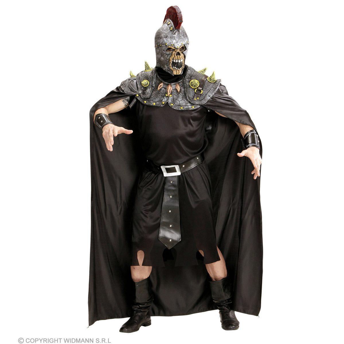 Mantello nero maschera teschio centurione romano