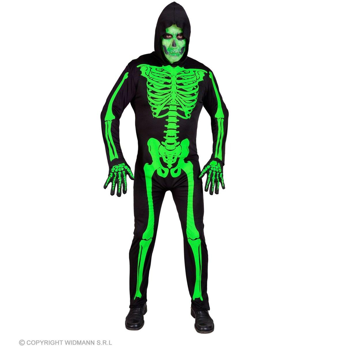 Costume da scheletro verde