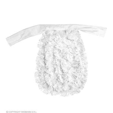 Jabot in pizzo bianco
