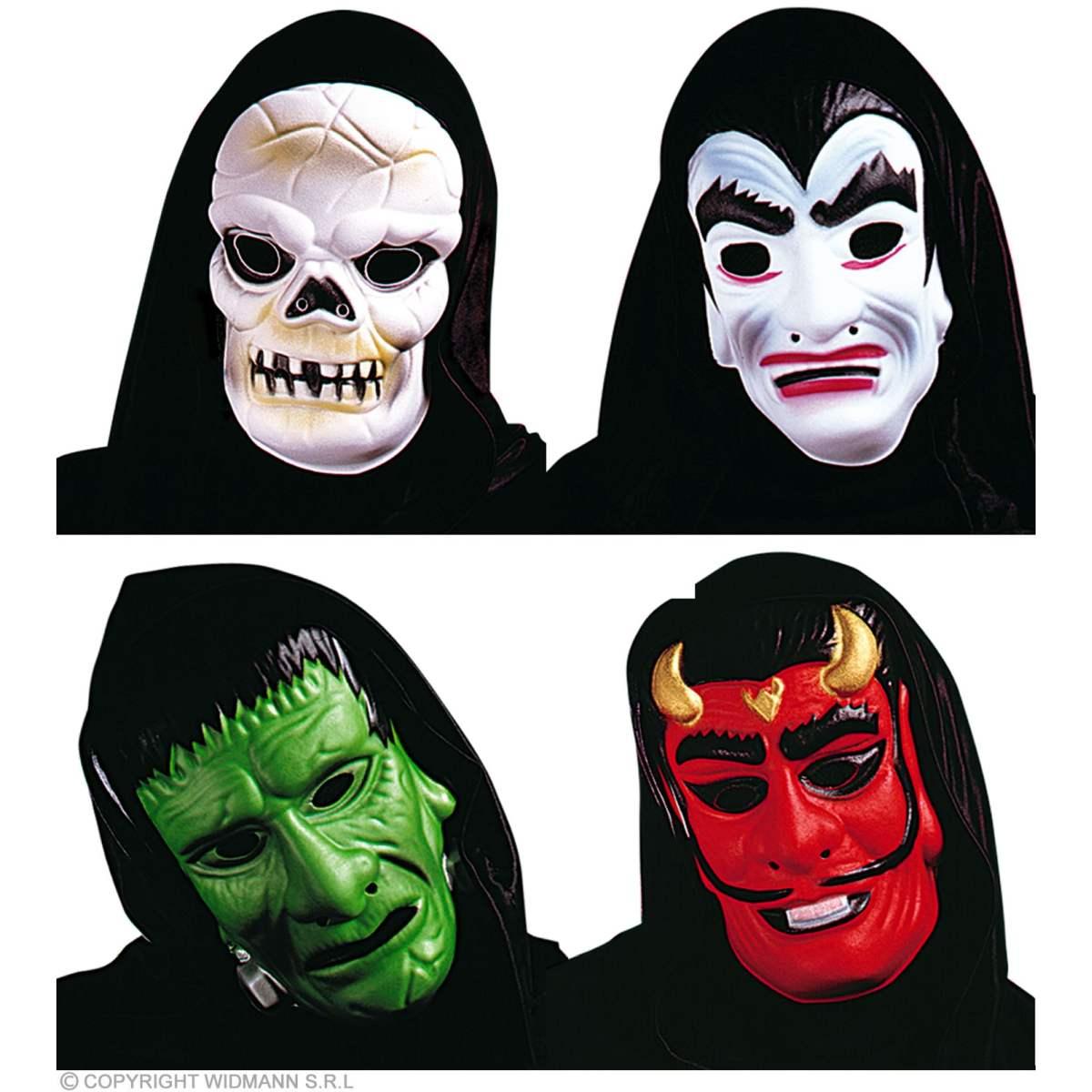 Maschera viso horror cappuccio