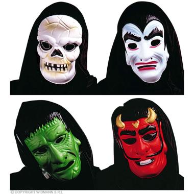 Maschera viso horror cappuccio