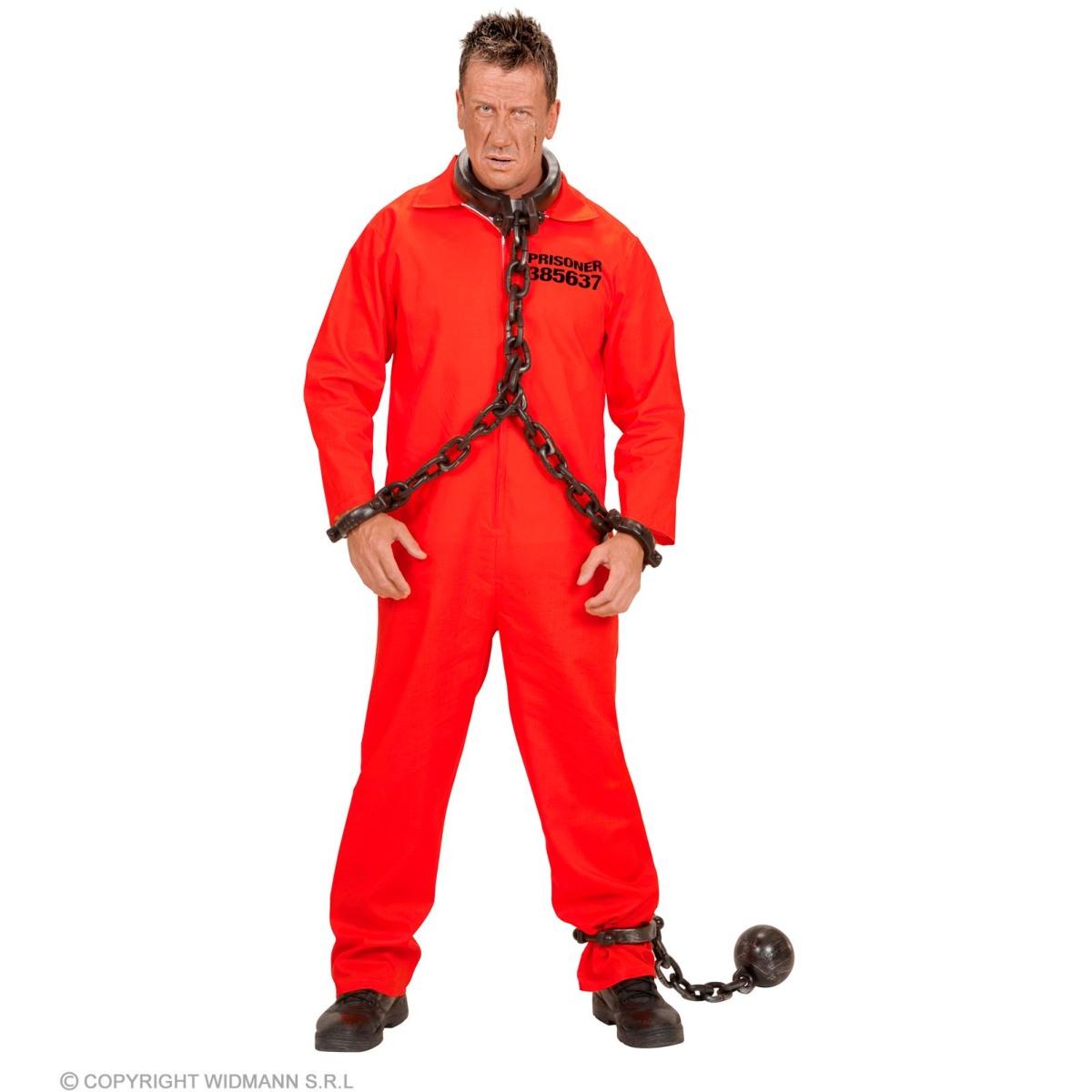Costume carcerato tuta rosso