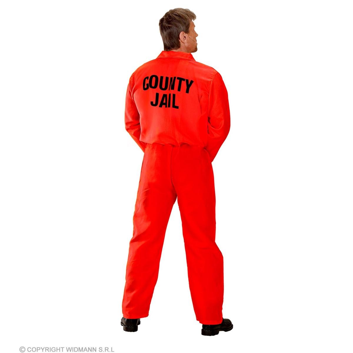 Costume carcerato tuta rosso