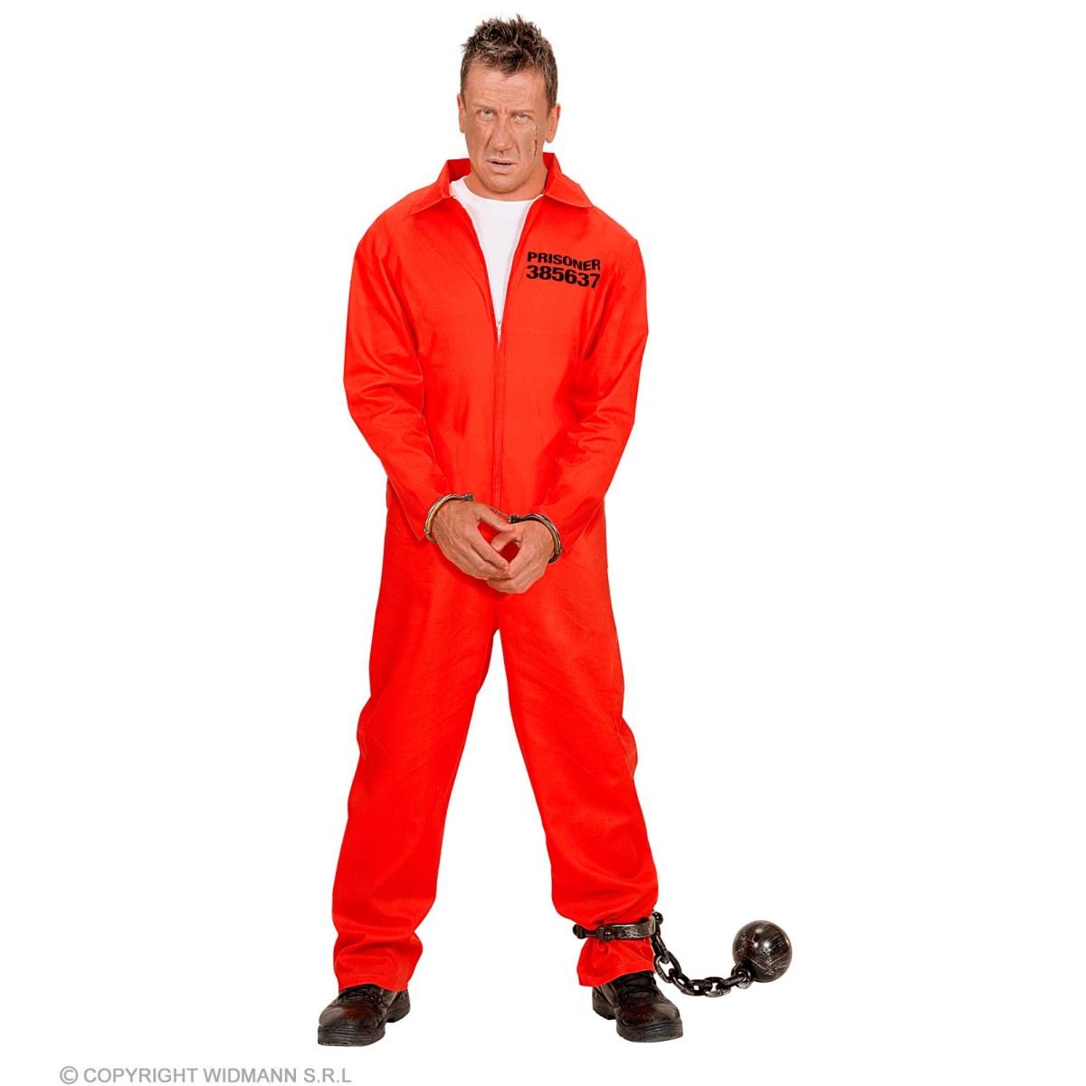 Costume carcerato tuta rosso
