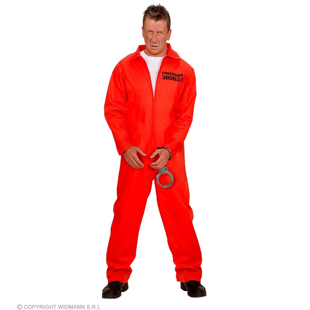Costume carcerato tuta rosso