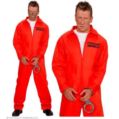 Costume carcerato tuta rosso