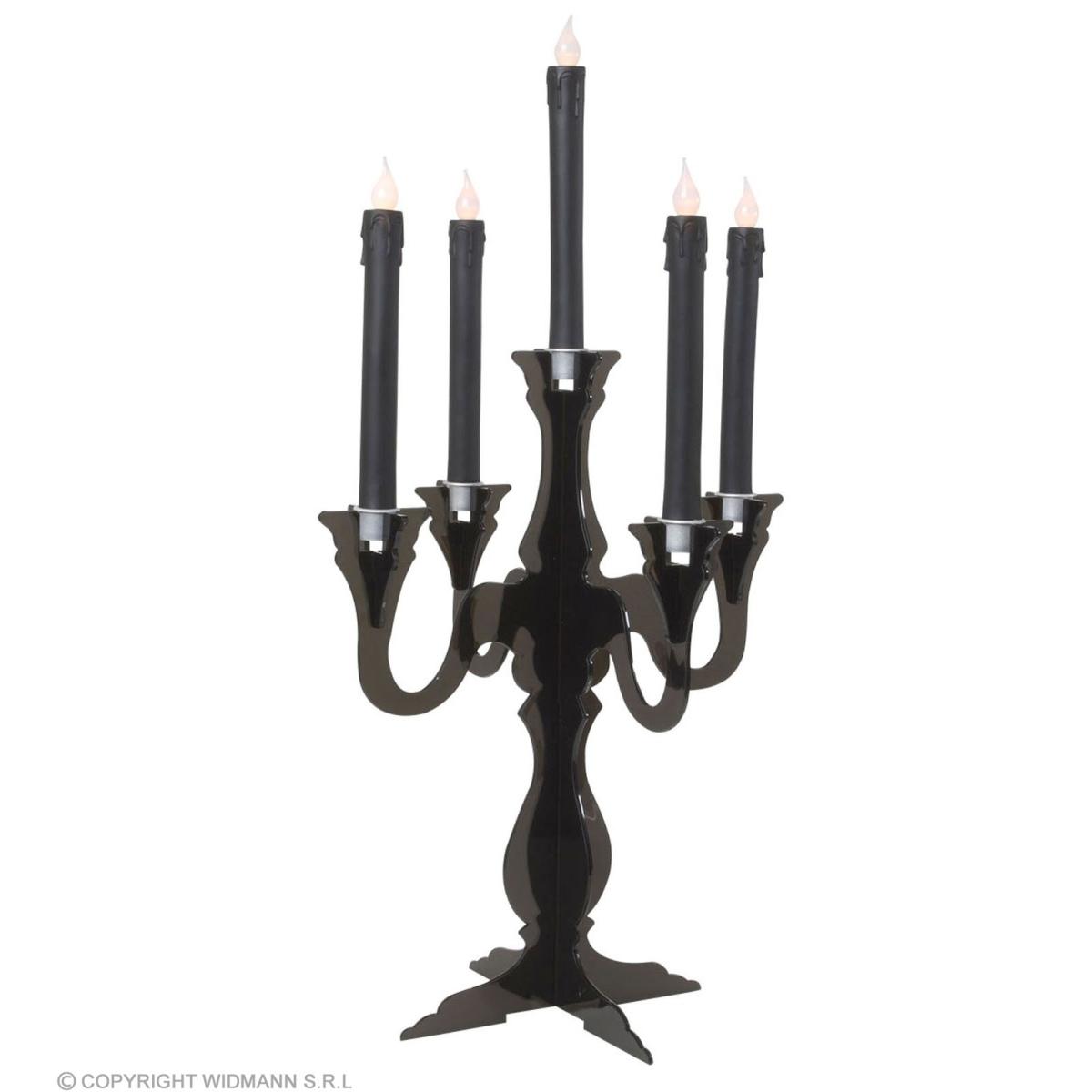 Candelabro halloween nero 5 posti