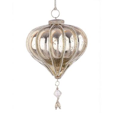 Pendaglio natalizio valiant trottola oro Ø 12,5 cm