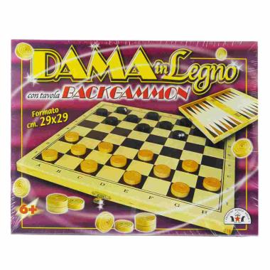 Gioco dama legno backgammon