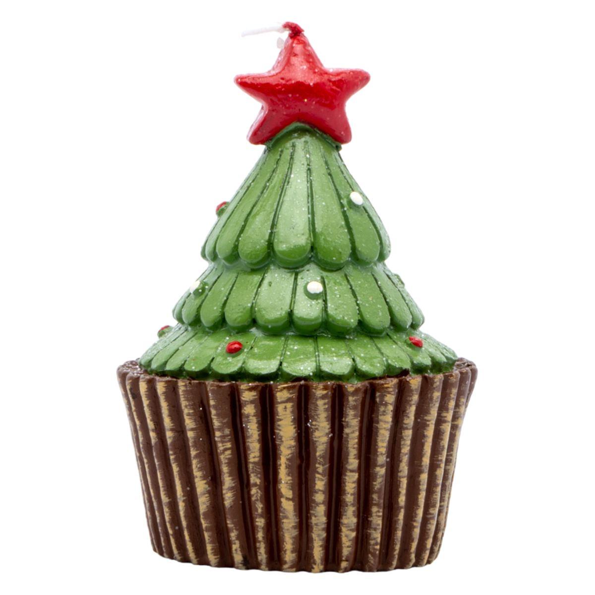 Candela natale albero natale 7 x 11 cm