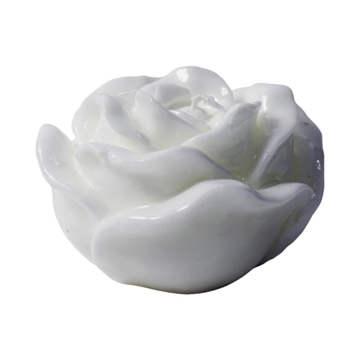 Candela rosa bianca 6 x 5 cm