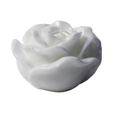 Candela rosa bianca 6 x 5 cm