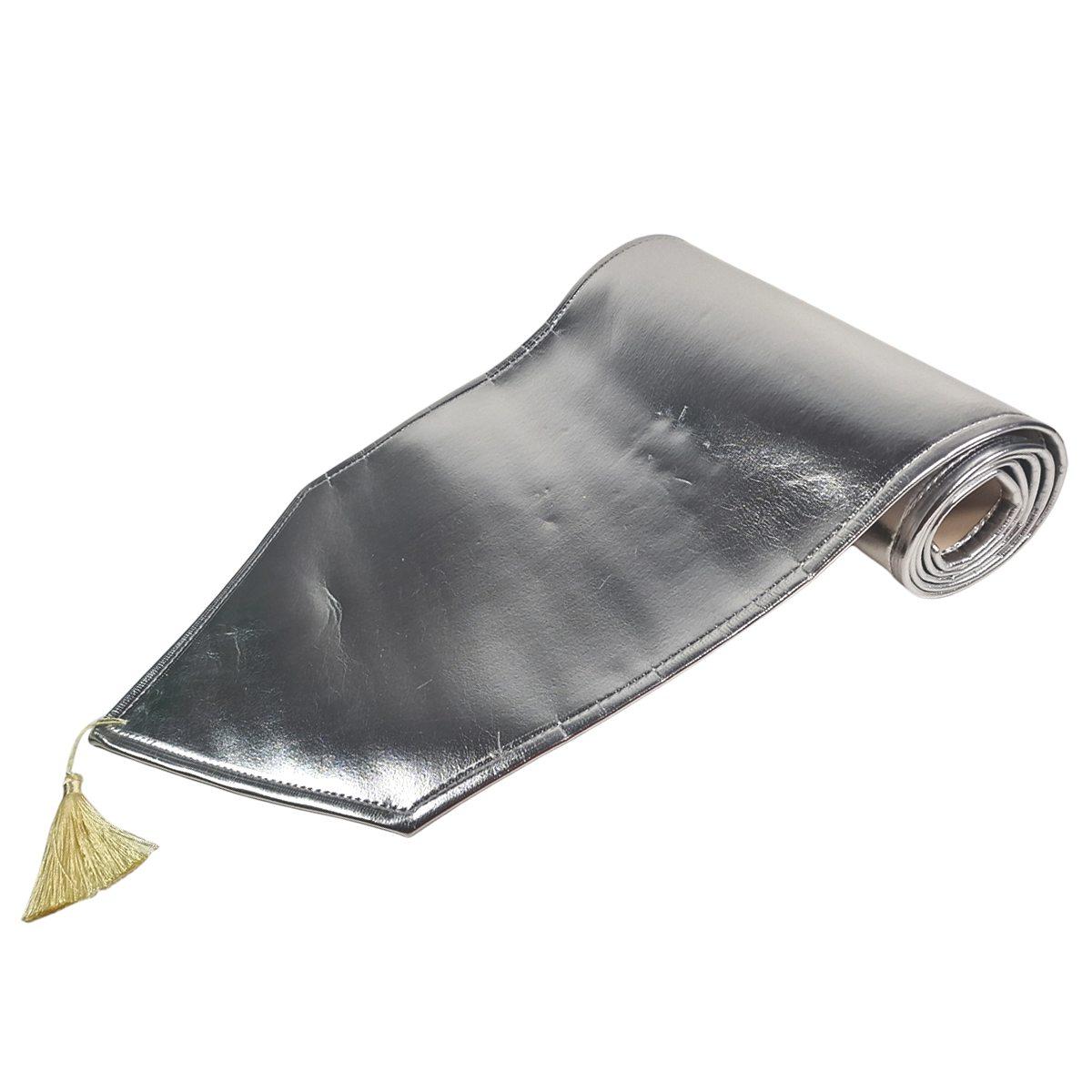 Runner metallic argento 33 x 180 cm