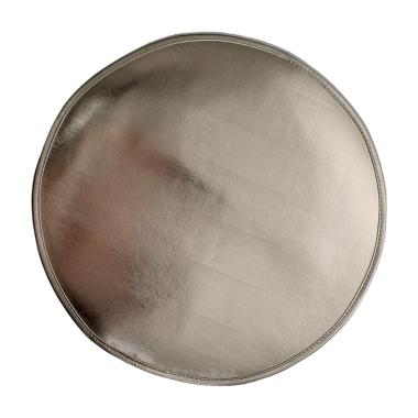 Tovaglietta Natalizia Sottopiatto Metallic Oro Champagne cm.Ø40 |Silani