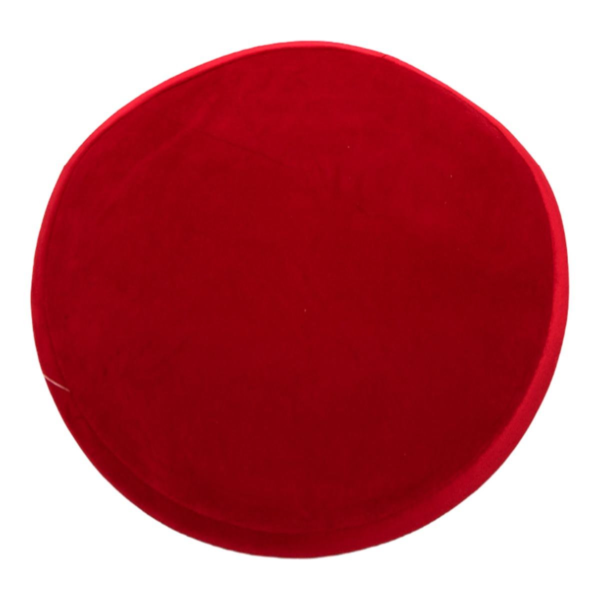 Tovaglietta Natalizia Sottopiatto Velluto Rosso cm.Ø40 |Silani