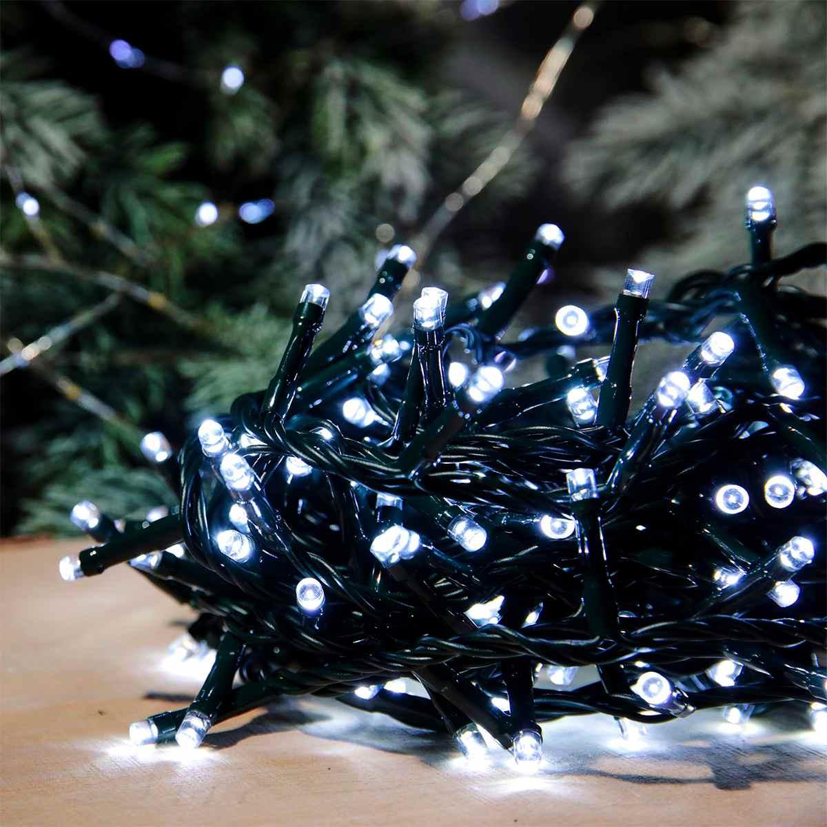 Luci di natale esterno 720 led bianco freddo giochi