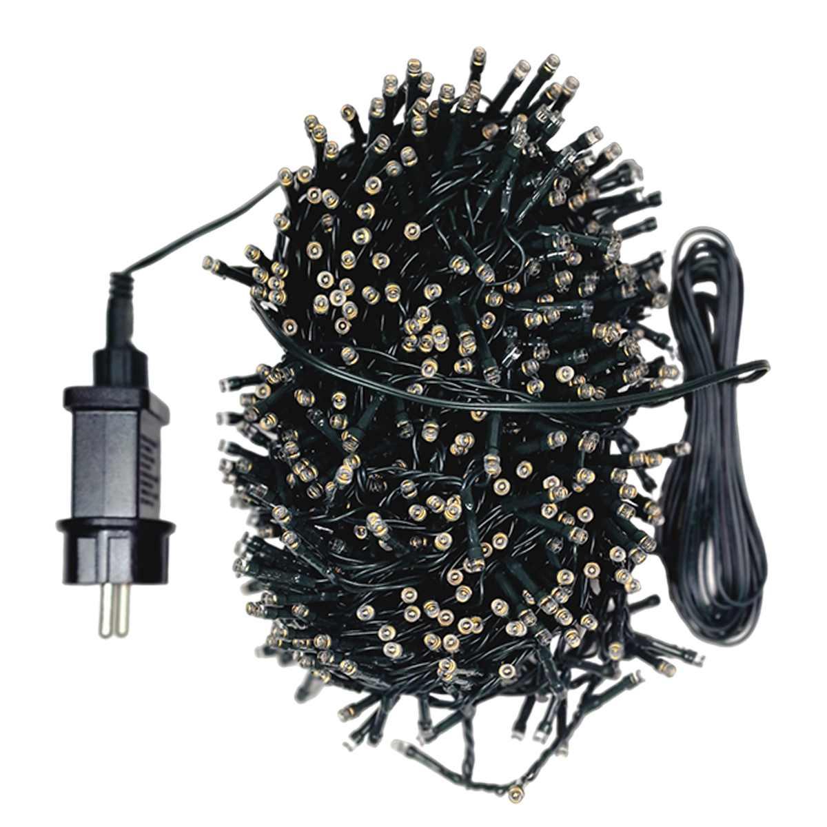 Luci di natale esterno 720 led bianco caldo giochi