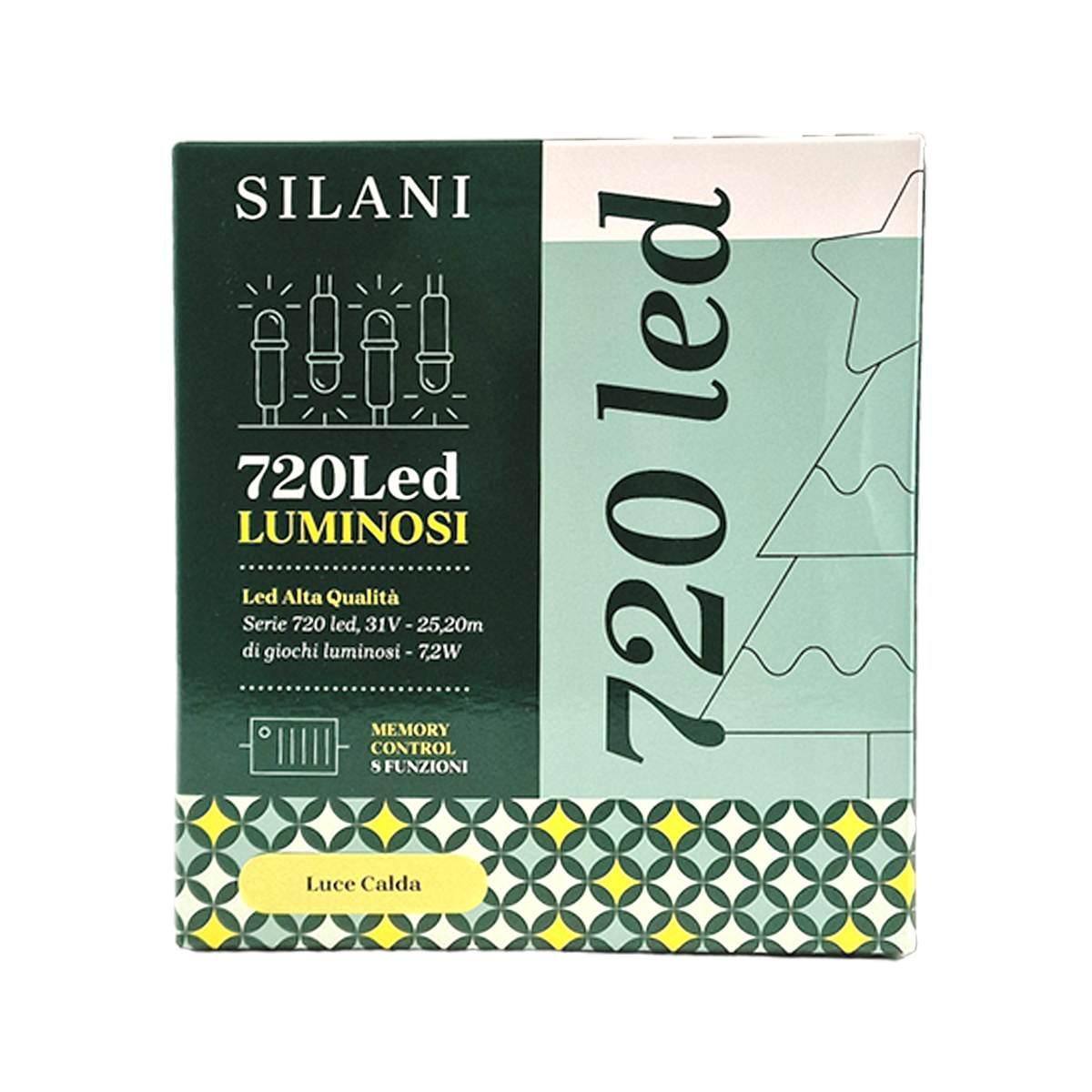 Luci di natale esterno 720 led bianco caldo giochi