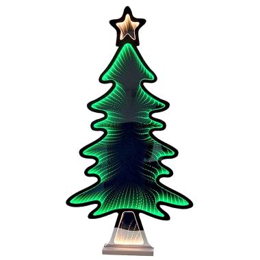 Albero di Natale 50 x 1,5 cm luci led infinity 3d