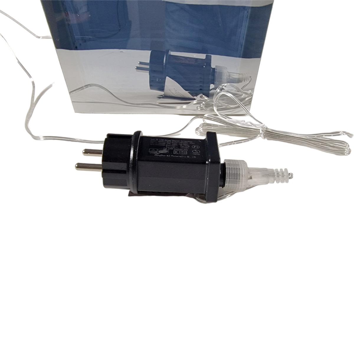 Luci di natale interno led 3d mongolfiera babbo natale 58 x 1,5 x 89 cm