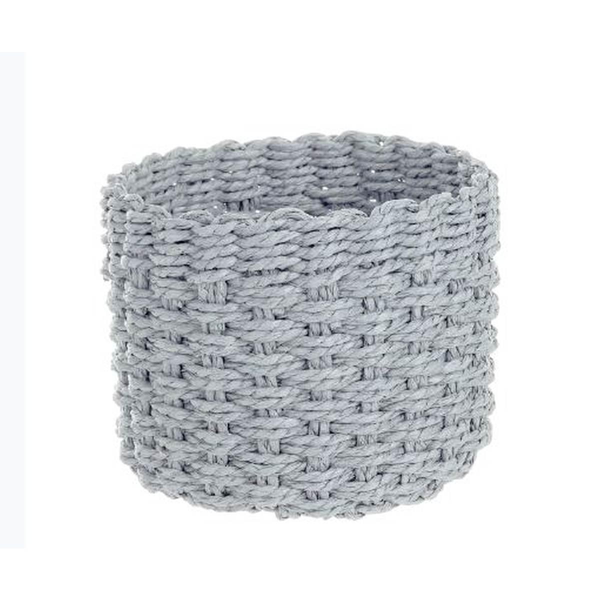 Cesto carta tondo grigio