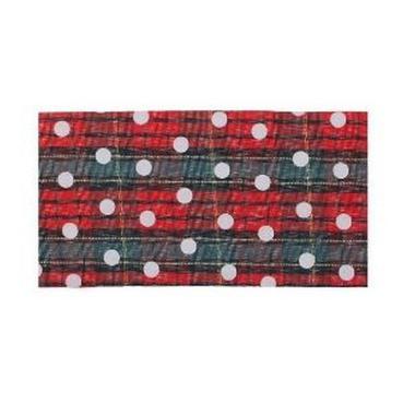 Nastro natalizio tartan 6,3 x 270 cm