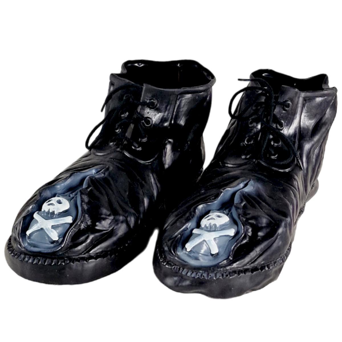 Scarpe clown nere lattice