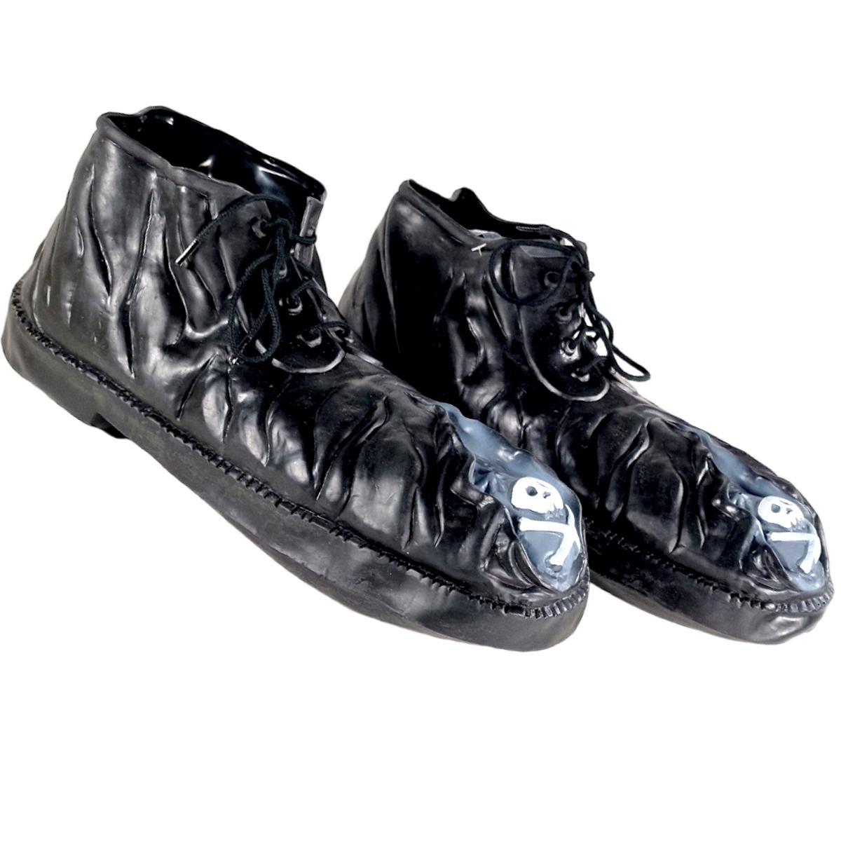 Scarpe clown nere lattice
