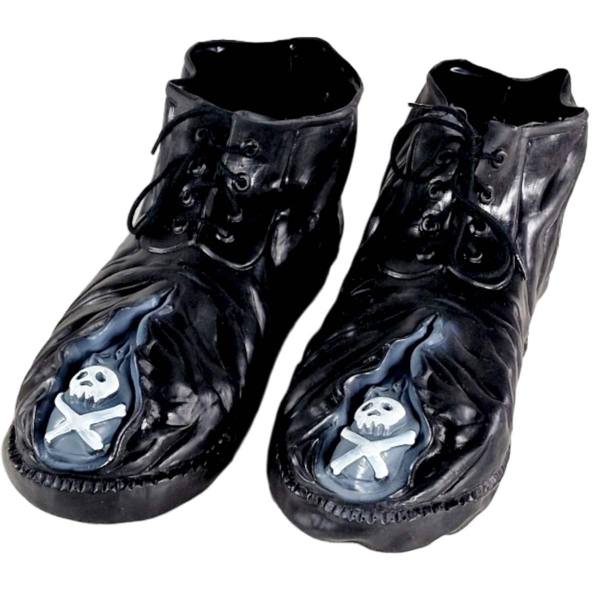 Scarpe clown nere lattice